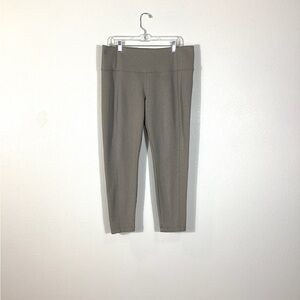 Athleta gray Herringbone Patterned Delancey Tight 1x